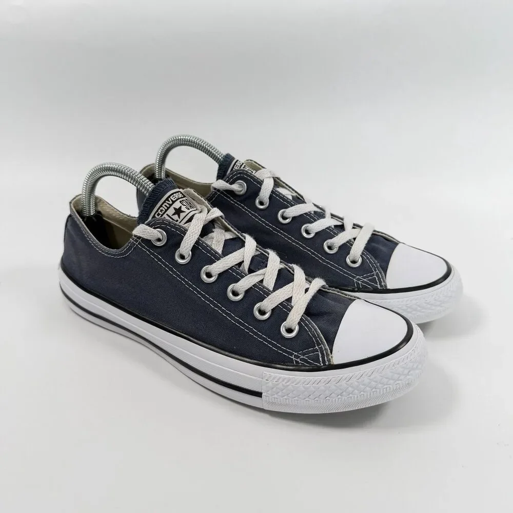 Converse Chuck Taylor All Star Ox Sneakers Shoes Blue Low M9697 Mens 8 Womens 10 - Picture 2 of 11